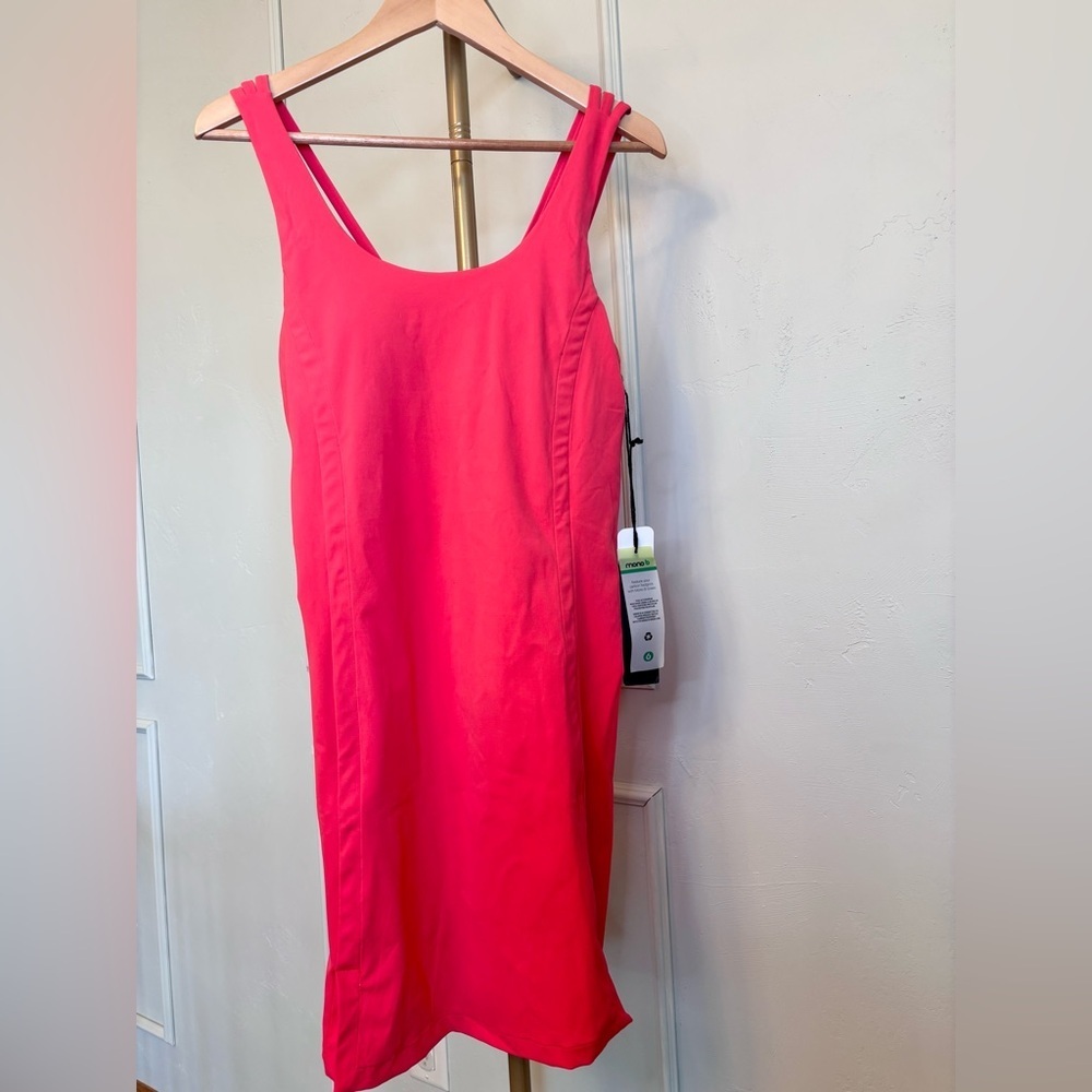 Athletic Dress Cute Back Detail Hot Pink MSRP $65